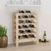 Wine Rack 61.5X30X82 Cm Solid Wood Pine