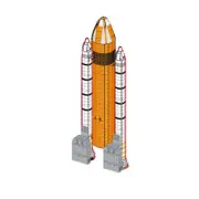 YOUFOY 3778 Pieces Upgrade Tank and Booster for Space Shuttle Discovery 10283