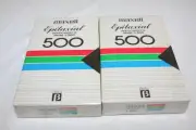 Maxell L-500 (2-pcs) Beta Tapes Blank Video cassettes L-500 New Factory Sealed