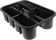 PRETYZOOM Plastic Storage Tray with Handle Durable Organizer for Car Cleaning Bath Storage and Office Supplies Versatile Compartmentalized Design for Easy Tool Organization