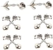 COOLHIYA 10pcs Fishing Alarm Bells Clips Loud Warning Bells for Fishing Rods and Pet Entertainment Random Style