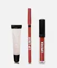 Macy's 3 Piece Lip set: Lipstick, Lip Liner & Lip Gloss - New/Sealed Color Riot