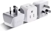 Ceptics Australia Power Plug Adapter, 2 in 1 Type I Plug Adapter, US to