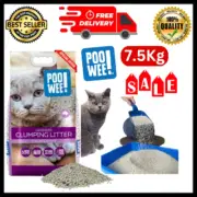 POOWEE! Lavender Cat & Kitten Litter, 7.5Kg - Long Lasting Clumping & Scoopable