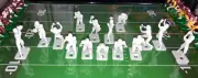 30 Unpainted Electric Football Figures Offense and Defense