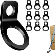 Strap Rings Tie Down - Load Securing Anchors, Trailer Strap Loops, Truck Bed Attachment, Bolt On Tie Rings, Utility Cargo Tie Downs | Strong Anchors Points, Steel Cargo Loops, Pickup Truck Fasteners