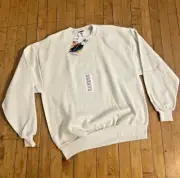 Vintage Jerzees Blank Crewneck Sweatshirt Cotton/Polyester USA Made Large NWT