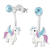 Sterling Silver Unicorn Stud Earrings for Girls