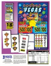 Hard Card - Pull Tickets - Tab Holder - Planet Vegas