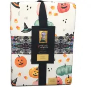 Cynthia Rowley Halloween Tablecloth 70" Round Witch Pumpkin Candy Corn Ghost