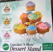 WILTON Cupcakes ‘N More Dessert Stand Holds 13 Cupcakes Or Muffins NIB