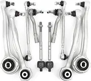Control Arm Ball Joint Stabilizer Link Tie Rod Kits Compatible For Benz C-Class W204 S204 E-Class A207 C207 SLK R171 R172(W204 One set 10PCS)