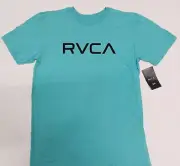 RVCA "ANP RETRO 80'S" T-SHIRT MEDIUM..RARE DESIGN...SWEET! TEAL COLOR