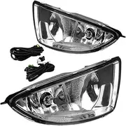 Clear Fog Lights W/Switch Harness Front Bumper Driving Lamps Assembly For Civic 2DR/4DR Coupe Sedan 2004 2005 Car Accessories