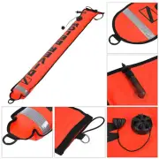 (Red)4FT High Visibility Inflatable Scuba Diving SMB Signal Marker.