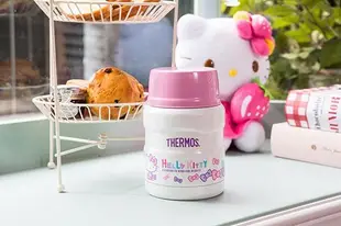 THERMOS膳魔師 不鏽鋼真空保溫食物燜燒罐SK3000KT-RB Hello Kitty 蝴蝶結篇470ml附湯匙