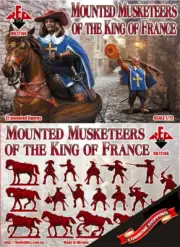 Redbox #720146 Mounted Musketeers of the King of France 1/72 12 Mounted in gray