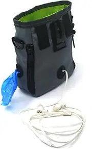 Hohopeti 1PC Portable Dog Snack Storage Bag Stylish Pet Training Waist Pouch Multi Functional Pet Food Bag for Outdoor Activities Grey Color with Nose Buckle