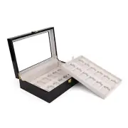For Zippo lighters, 24-Slot Display box transparent glass for collection
