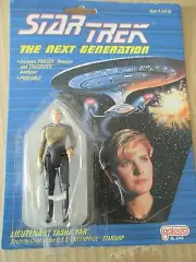 STAR TREK TNG ACTION FIGURE TASHA YAR GALOOB 1988 NRFP MOC