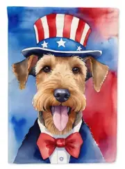 Airedale Terrier Patriotic American Garden Flag Mailbox Flag Decorative Yard