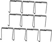 Anneome Iron Partition Hangers Pcs Cubicle Hooks for Adjustable Door Cabinet Storage Sleek Design for Home Organization