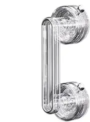 Glass Door Handle Suction - No Punch Shower Wall Grip Bar, Bathroom Door Grip Bar for Cabinets, Sliding Doors, Refrigerator, and - Strong Suction, Easy Installation, Non-Slip Safety Handle