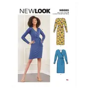 New Look Sewing Pattern N6680 6680 Misses' Knit Dress