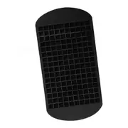 Ice Cube Tray Ice Maker Mold Frozen Cubes Silicone Mini Small DIY - 2pcs Black