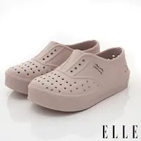 在飛比找樂天市場購物網優惠-ELLE休閒童鞋-輕量洞洞鞋K233772奶茶(中大童段)
