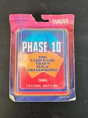 NEW Sealed 1992 Vintage Fundex Games Phase 10 Card Game 8220 Toy Family