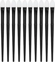 Soft Reusable 10pcs silicone Glitter Eyeshadow Lip Brushes Long Lasting Applicator Smoother Application Makeup Tools