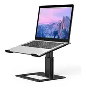 Ergonomic Adjustable Aluminium Laptop Stand Notebook - Black