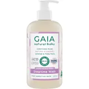 500mL GAIA Natural Baby Sleeptime Wash - Certified Natural - Suitable for Newborns - Sensitive Skin formula - organic Lavender - organic Chamomile - Soap & SLS Free - Perfume Free - Australian Made