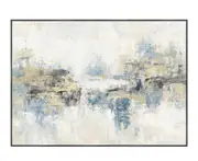 Snow on the Lake Canvas Wall Art 100x140 cm