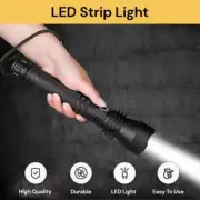 High Power Zoom Flashlight LED Rechargeable Super Bright Mode Torch Camping Lamp