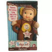 Baby's First Sing and Learn Doll Monkey Suit ABC's & 123's stuffed plush Doll