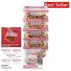 Durable Leakproof Glass Storage Containers Set - 4-Cup for Convenient Meal Prep