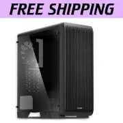 ATX Mid-Tower PC Case with Tinted Tempered Glass & 3 Pre-Installed Fans