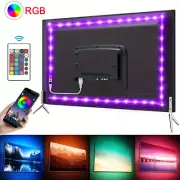 Bluetooth RGB LED Strip Lights for TV Backlight & Room Decor, USB Powered