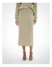 [Witchery] Knit Maxi Skirt in Moss Grey