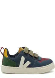 Veja Kids V-10 Panelled Suede Sneakers (IT23-IT27) - Multicoloured - 24 (IT24/ UK7 Baby) 24 (IT24/ UK7 BABY)