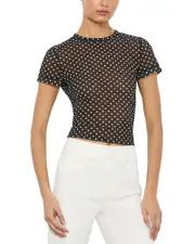Alice and Olivia Tess Crewneck Tee