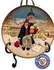 3D BALLOON MAN CERAMIC PLATE 10" diameter BY ROYAL DOULTON. MADE IN ENGLAND.