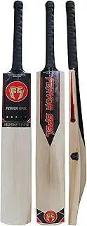 FERVOR SPEL® Musketeer Pre-Knocked (10000 Knocks) Kashmir Willow Grade 1 Short Handle - Cricket Bat with Shock Absorbing Hand Grip