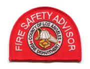 Los Angeles County Fire Department Fire Safety Advisor Patch California CA