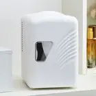 Retro Mini Fridge 4L/6Can Dual-use Low Noise Refrigerator Warmer Cooler Makeup