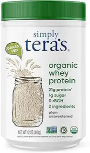Tera's Whey Organic Whey Protein, Plain 12 oz