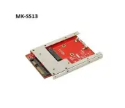 Latch mSATA to 7mm 2.5" SATA Device Converter with Metal Frame - MK-SS13
