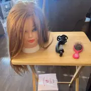 manequin head for practicing hair styles